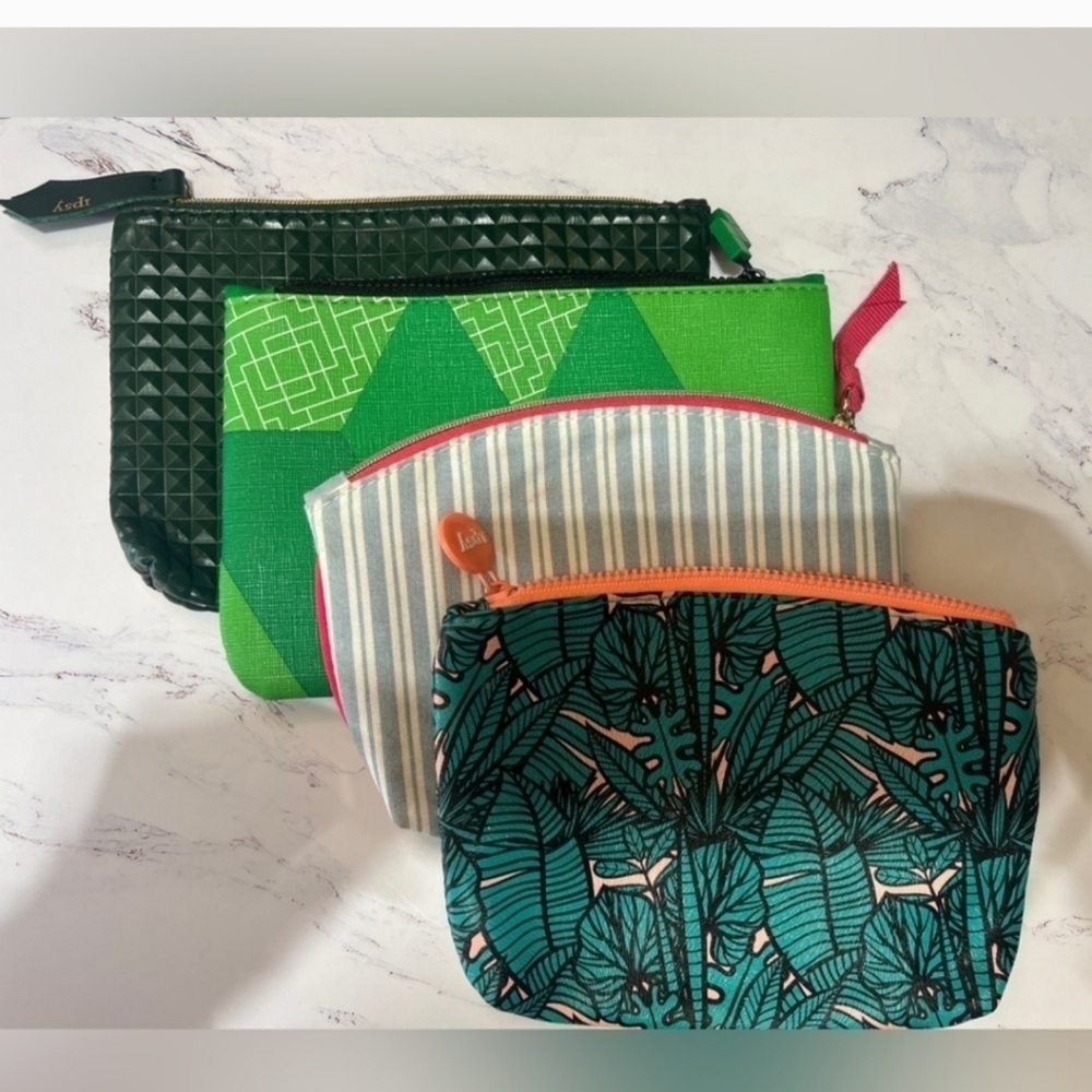 Ipsy Cosmetic Bags Lot of Four Tetris Bag